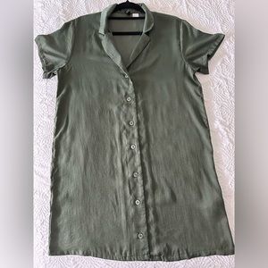 H&M Olive Green T-Shirt Dress